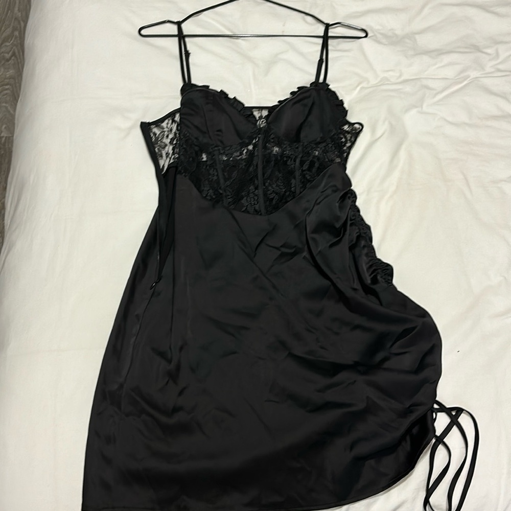 Black lace dress